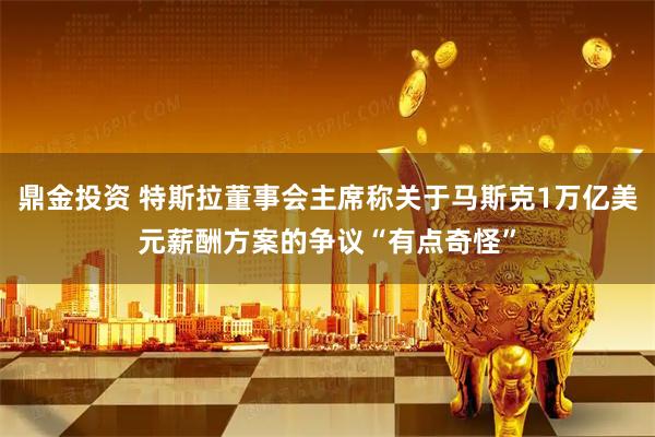 鼎金投资 特斯拉董事会主席称关于马斯克1万亿美元薪酬方案的争议“有点奇怪”