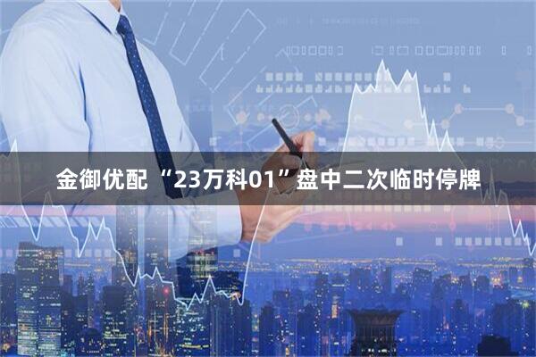 金御优配 “23万科01”盘中二次临时停牌